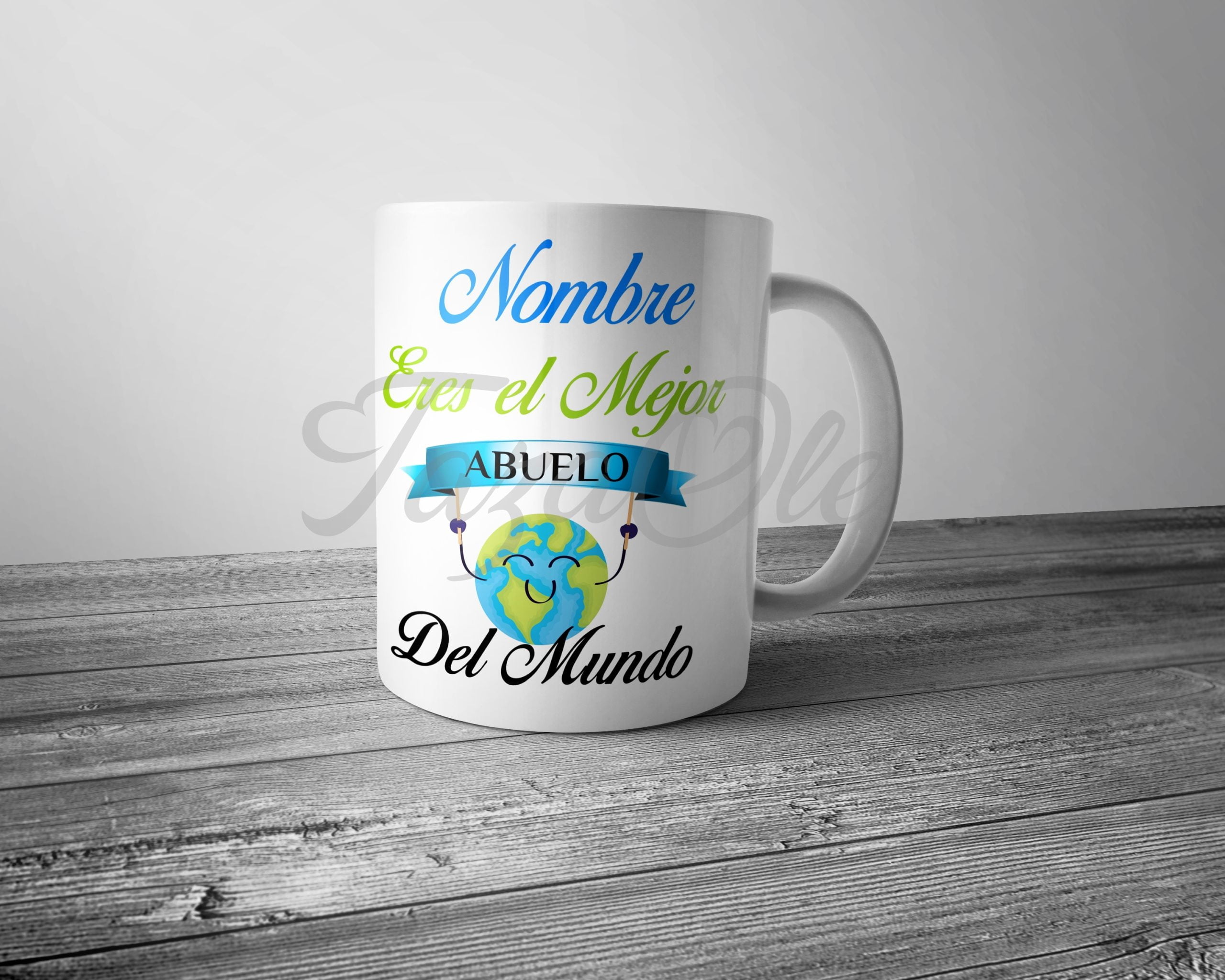 Taza Eres el Mejor Abuelo del Mundo personalizada con Nombre